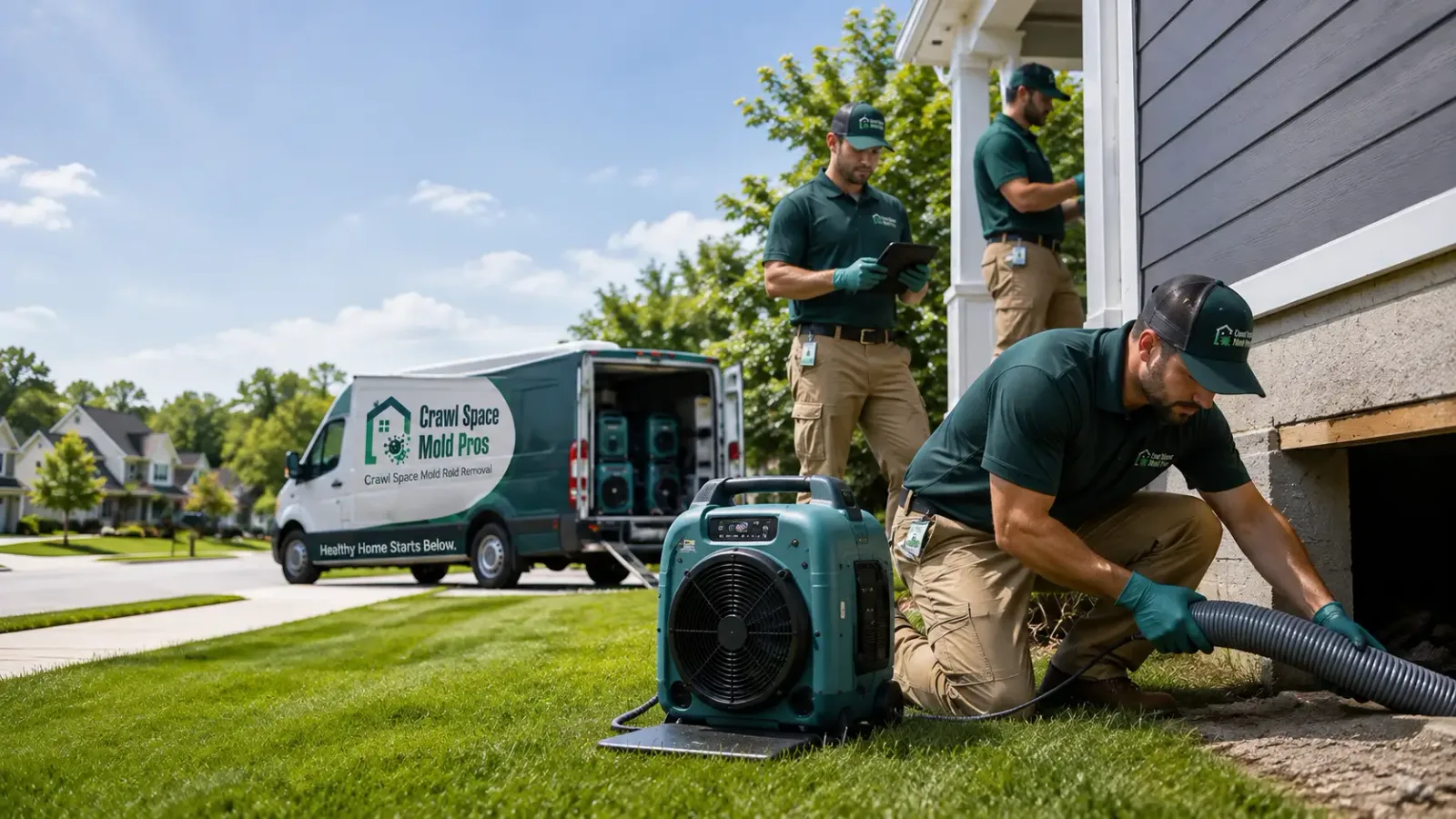 Crawl Space Mold Removal in Laketon, IN